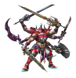 Rule 34 | 10s, 1990s (style), extra arms, final fantasy, final fantasy v, final fantasy xiii, final fantasy xiii-2, gilgamesh (final fantasy), horns, multi arm, multiple limbs, no humans, solo, sword, weapon