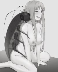 Rule 34 | 1girl, absurdres, asuna (sao), barefoot, bestiality, breasts, bug, cockroach, feet, highres, insect, long hair, nipples, nude, sex, smile, sword art online