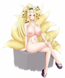 Rule 34 | breasts, high school dxd, kitsune, kyuubi, large breasts, multiple tails, tail, thick thighs, thighs, yasaka (high school dxd)