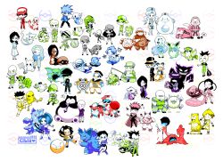Rule 34 | 2016, 6+boys, 6+girls, :d, absolutely everyone, ace trainer (pokemon), arbok, backwards hat, bag, bald, baoba (pokemon), baseball cap, beauty (pokemon), bellsprout, biker (pokemon), bill (pokemon), bird keeper (pokemon), black belt (pokemon), bone, bug catcher (pokemon), bulbasaur, burglar (pokemon), butterfly net, cage, camper (pokemon), cane, channeler (pokemon), chansey, charmander, chewing gum, cibia, clefairy, commentary, creature, creatures (company), crossed legs, crying, cubone, daisy oak, dentures, dress, eevee, egg, electrode (pokemon), engineer (pokemon), everyone, fisher (pokemon), fishing rod, flame-tipped tail, flareon, flute, flying, game boy, game boy (original), game freak, gen 1 pokemon, gentleman (pokemon), glasses, goggles, golbat, graveler, grin, growlithe, hair over one eye, hand net, handheld game console, hat, haunter, headband, heart, highres, hiker (pokemon), hitmonlee, holding, holding bag, holding bone, holding butterfly net, holding cage, holding pendulum, holding whip, hypno, instrument, jolteon, juggler (pokemon), juggling, kabuto (pokemon), kanto mother (rgby/frlg), koffing, lass (pokemon), legendary pokemon, long hair, long sleeves, looking at viewer, looking away, loose socks, magikarp, magnemite, mew (pokemon), mohawk, mother (pokemon), mouth hold, muk, multiple boys, multiple girls, multiple monochrome, music, mythical pokemon, nidoking, nidoqueen, nintendo, nurse, nurse (pokemon), nurse cap, one eye closed, open mouth, own hands together, pendulum, persian, pi (pokemon), picnicker (pokemon), pidgey, pikachu, playing instrument, poke ball, poke ball (basic), poke flute, pokemaniac (pokemon), pokemon, pokemon (creature), pokemon rgby, poliwhirl, primeape, psychic (pokemon), rattata, red (pokemon), rocker (pokemon), roughneck (pokemon), sailor (pokemon), samuel oak, sandshrew, scientist, scientist (pokemon), seiza, shoes, short sleeves, signature, sitting, skirt, slowbro, slowpoke, smile, snorlax, socks, speech bubble, spiked hair, spoken object, spread legs, squirtle, standing, standing on one leg, starter pokemon trio, sunglasses, super nerd (pokemon), swimmer (pokemon), tamer (pokemon), team rocket, team rocket grunt, team rocket uniform, telekinesis, tentacool, tongue, tongue out, vaporeon, very long hair, vulpix, walking, weedle, whip, white background, wigglytuff, youngster (pokemon)