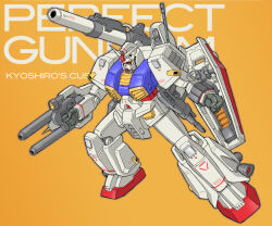 beam_cannon beam_rifle cable character_name clenched_hands commentary_request energy_gun fujiwara_yuuzou gundam gundam_msv gunpla machinery mecha mecha_focus mobile_suit model_kit no_humans original perfect_gundam reactive_armor redesign robot rx-78-2_gundam science_fiction shield v-fin vernier_thrusters weapon