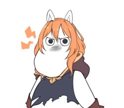 Rule 34 | 1girl, 4fkdgodydydy, lowres, moomin, muimi (princess connect!), orange hair, princess connect!, solo, white background