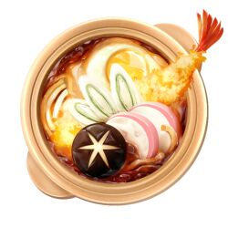 Rule 34 | bowl, egg (food), food, food focus, fried egg, no humans, original, short208, shrimp, shrimp tempura, still life, tempura, transparent background, vegetable