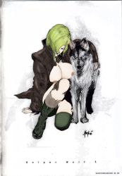 Rule 34 | breasts, breasts out, derivative work, metal gear (series), metal gear solid, sniper wolf, tagme, third-party edit, wolf