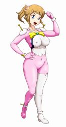 Rule 34 | 10s, 1girl, blush, covered erect nipples, g gundam, gundam, gundam build fighters, gundam build fighters try, highres, hoshino fumina, mobile trace suit, tof