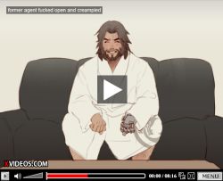 Rule 34 | 1boy, beard, cassidy (overwatch), couch, facial hair, francishsie, male focus, overwatch, overwatch 1, robe, sitting, smile, solo focus
