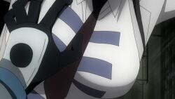 Rule 34 | breast focus, breasts, grabbing, grabbing another&#039;s breast, groping, groping breast, kenzen robo daimidaler, large breasts, sonan kyouko