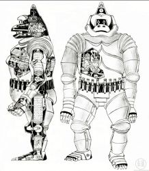 Rule 34 | anatomy, artist request, belt, bomb, chart, concept art, cross-section, diagram, engineering drawing, explosive, explosive weapon, giant robot, grenade, hand grenade, interior, kaijuu, king kong (series), king kong escapes, mecha, mechani-kong, military, no humans, official art, production art, promotional art, rankin/bass animated entertainment, reactor, robot, schematic, science, science fiction, toho, utility belt, weapon, x-ray