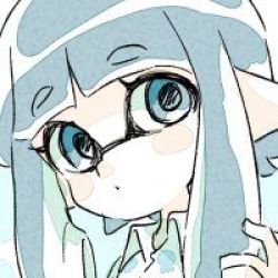 Rule 34 | 1girl, aqua eyes, aqua hair, blue eyes, blue hair, close-up, closed mouth, comamawa, head tilt, inkling, inkling girl, inkling player character, long hair, looking at viewer, lowres, nintendo, pointy ears, shirt, simple background, solo, splatoon (series), upper body, white background, white shirt