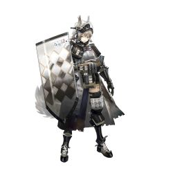 Rule 34 | 1girl, animal ears, arknights, armor, armored boots, ashlock (arknights), belt, boots, breastplate, frown, full body, gauntlets, gorget, greaves, grey eyes, grey hair, helmet, holding, holding shield, looking at viewer, material growth, midriff peek, norizc, official art, oripathy lesion (arknights), parted lips, pauldrons, shield, short hair, shoulder armor, solo, standing, tail, thigh boots, thighhighs, transparent background, utility belt, waist cape