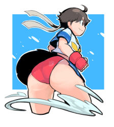 Rule 34 | 1girl, absurdres, ass, capcom, from behind, highres, kasugano sakura, legs, solo, street fighter, street fighter zero, tagme, upskirt