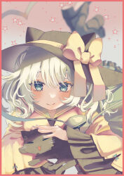 Rule 34 | 1girl, :3, :d, animal, animal ear headwear, blue eyes, blurry, boots, cat, culotte (hosenrock), depth of field, eyebrows hidden by hair, fake animal ears, feet up, grey hair, hat, highres, holding, holding animal, holding cat, kaenbyou rin, kaenbyou rin (cat), komeiji koishi, looking at viewer, lying, medium hair, on stomach, open mouth, shirt, smile, solo, star (symbol), third eye, touhou, wide sleeves, yellow shirt