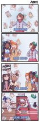 Rule 34 | 2019, 4koma, 6+girls, :&gt;, absurdres, artist name, ayyk92, bagpipes, bare shoulders, bea (pokemon), beret, bettie (pokemon), bike shorts, black bodysuit, black eyes, black footwear, black hair, black hairband, black jacket, black kyurem, blue background, blue hair, blue headwear, blush, blush stickers, bodysuit, breasts, brown coat, brown hair, cardigan, choker, closed eyes, closed mouth, coat, comic, copyright name, cowboy shot, creatures (company), crop top, dark-skinned female, dark skin, double bun, drawing (object), dress, driving, earrings, emphasis lines, english text, flat chest, from side, game freak, gen 5 pokemon, gen 8 pokemon, gloria (pokemon), green headwear, grey cardigan, grey eyes, grey hair, grookey, gym leader, hair between eyes, hair bun, hair ornament, hairband, hairclip, half updo, hand in pocket, hand on own hip, hand up, happy, hat, highres, honk honk (meme), hoop earrings, instrument, jacket, jewelry, kyurem, legendary pokemon, logo, long hair, long sleeves, looking at another, marnie (pokemon), meme, meta, midriff, miniskirt, motor vehicle, multicolored hair, multiple girls, multiple views, navel, nessa (pokemon), nintendo, notice lines, open mouth, orange hair, outstretched arms, pantyhose, paper, pickup truck, pink dress, pink headwear, poke ball, poke ball (basic), pokemon, pokemon (creature), pokemon bw2, pokemon masters ex, pokemon swsh, ponytail, profile, raglan sleeves, rosa (pokemon), scorbunny, serperior, shoes, short hair, signature, simple background, single hair bun, skirt, small breasts, smile, sobble, sonia (pokemon), sports bra, standing, starter pokemon trio, streaked hair, sunglasses, sweat, thumbs up, topknot, truck, twintails, two-tone hair, visor cap, w, wooloo