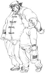 Rule 34 | 2boys, fat, fat man, glasses, ice cream, multiple boys, obese, open mouth, tanuma yuuichirou, walking, yaoi
