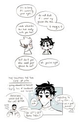 Rule 34 | !, !!, ..., 2boys, absurdres, akaashi keiji, animal ears, arrow (symbol), bangs pinned back, black eyes, black hair, bokuto koutarou, cat ears, character name, chibi, claireiosity, coat, comic, curly hair, dyed hair, english text, expressionless, eyebrows, closed eyes, eyewear on head, face, face mask, forehead, glasses, glasses on head, grey hair, haikyuu!!, hair ornament, hair up, hat, headband, highres, hood, hood down, hoodie, jacket, light blush, long sleeves, looking at another, male focus, mask, multicolored hair, multiple boys, open mouth, pale skin, shirt, sleeves past elbows, smile, speech bubble, spiked hair, star (symbol), stitched, sweater, talking, third-party edit, thought bubble, turtleneck, turtleneck sweater, two-tone hair, white background, white eyes, white hair