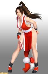 Rule 34 | 1girl, 3d, breasts, brown eyes, brown hair, dead or alive, dead or alive 5, fatal fury, large breasts, long hair, official art, ponytail, shiranui mai, snk, solo, tecmo