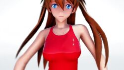 Rule 34 | 1girl, 3d, animated, artist request, ass, audible music, barefoot, blue eyes, bouncing breasts, breasts, brown hair, dancing, full body, hair ornament, highleg, highleg swimsuit, interface headset, long hair, looking at viewer, medium breasts, multiple views, neon genesis evangelion, one-piece swimsuit, red one-piece swimsuit, shiny skin, simple background, smile, solo, sound, souryuu asuka langley, standing, swimsuit, tagme, turnaround, twintails, two side up, video, white background
