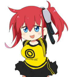 Rule 34 | aiba ami, blue eyes, digimon, goggles, goggles on head, long hair, lowres, red hair, sidetail