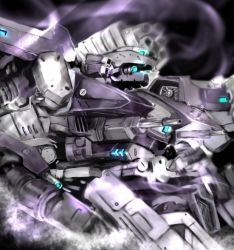 Rule 34 | armored core, armored core: last raven, close-up, glowing, glowing eyes, mecha, no humans, robot, tagme, yossy project