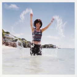 Rule 34 | a piacere, beach, highres, photo (medium), shorts, splashing, tank top, ueno juri