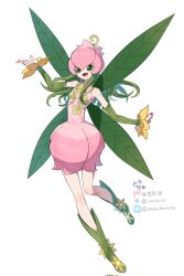 Rule 34 | bad id, bad twitter id, corrupted twitter file, digimon, fairy, flower, highres, lilimon, monster girl, nail polish, petals, plant, plant girl, twitter logo, youzaiyouzai112