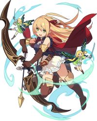 Rule 34 | 3girls, arisa (shadowverse), arm up, armlet, arrow (projectile), artist request, aura, bare shoulders, belt, black gloves, blonde hair, blue eyes, blue outline, blue shirt, blush, boots, bow (weapon), breasts, brown footwear, butterfly wings, cape, clenched hand, closed mouth, dress, earrings, elbow gloves, fairy, fairy wings, female focus, frilled skirt, frills, full body, gloves, green dress, green eyes, hair ribbon, hair tie, hairband, hand up, happy, high-waist skirt, highres, holding, holding arrow, holding bow (weapon), holding sword, holding weapon, insect wings, jewelry, knee boots, knees together feet apart, layered sleeves, leg up, light blush, long hair, long sleeves, looking at viewer, multiple girls, neck ribbon, non-web source, official art, one eye closed, open mouth, outline, outstretched arm, parted bangs, pointy ears, quiver, red cape, red hairband, red ribbon, ribbon, shadowverse, sheath, sheathed, shirt, short over long sleeves, short sleeves, sidelocks, simple background, single earring, skin tight, skirt, sleeveless, sleeveless shirt, small breasts, smile, solo focus, spread legs, sword, teeth, thigh boots, thighhighs, transparent background, twintails, v-shaped eyebrows, weapon, white skirt, wings, wink, world flipper, zettai ryouiki