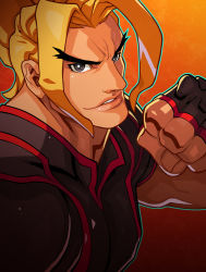 Rule 34 | 1boy, blonde hair, capcom, edwin huang, face, ken masters, male focus, official art, solo, street fighter, street fighter v