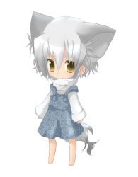 1girl animal_ears cat_ears female_focus full_body kosumotss looking_at_viewer simple_background solo standing tagme white_background yellow_eyes