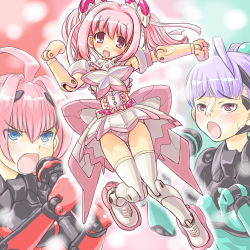 Rule 34 | 10s, ach, bad id, bad pixiv id, busou shinki, dd (ijigendd), doll joints, joints, panties, pink hair, schmetterling, schmetterling marie, striped clothes, striped panties, thighhighs, underwear, yda