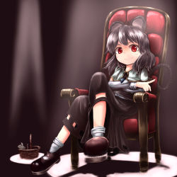 Rule 34 | 1girl, absurdres, animal ears, basket, capelet, chair, commentary request, crossed arms, crossed legs, dress, grey dress, grey hair, highres, jewelry, kys (k-k2), long sleeves, looking at viewer, mouse (animal), mouse ears, mouse tail, nazrin, necklace, pendant, red eyes, shirt, sitting, smile, solo, tail, touhou