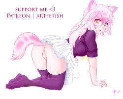 Rule 34 | absurdres, animal ears, anus, artfetish, ass, full body, highres, looking back, murenase! shiiton gakuen, no panties, okami ranka, pussy, self-upload, simple background, skirt, solo, tail, white background, wolf, wolf ears, wolf girl, wolf tail