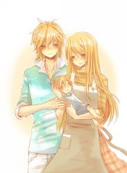 Rule 34 | 1boy, 1girl, alternate costume, apron, blonde hair, blush, brother and sister, closed eyes, couple, drooling, family, hair ornament, hetero, if they mated, image sample, kagamine len, kagamine rin, masha (twinbox), md5 mismatch, pixiv sample, resolution mismatch, siblings, source larger, twins, vocaloid