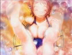 Rule 34 | animated, animated gif, ball, barefoot, blush, bound, breasts, feet, futa with female, futanari, huge filesize, legs up, nipples, penis, red eyes, red hair, rondo duo, saito youko, school swimsuit, sex, short hair, soles, swimsuit, tagme, tied up, tinkle bell, toes, torn clothes, torn swimsuit, vaginal, volleyball (object), wooden floor