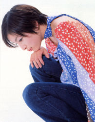 Rule 34 | denim, hirosue ryoko, jeans, pants, photo (medium), short hair, star (symbol), tagme