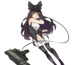 Rule 34 | 1girl, black hair, blake belladonna, bow, breasts, hair bow, highres, midriff, nonsense, rwby, smile, solo, white background, wirberlwind