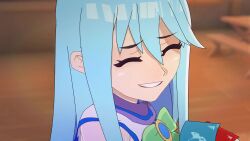 1boy 1girl amplected animated annoyed aqua_(konosuba) ass ass_focus bare_shoulders bent_over blue_dress blue_eyes blue_hair blue_thighhighs blush bouncing_ass bouncing_breasts breasts brown_hair bukkake clenched_teeth completely_nude continuous_ejaculation covered_erect_nipples cum cum_in_mouth cum_in_pussy cum_on_ass cum_on_body cum_on_breasts cum_on_hair cum_on_hands cum_on_upper_body deepthroat dress ejaculation_between_breasts facial feet fellatio footjob gagging girl_on_top grabbing_another&#039;s_breast green_eyes groping hetero huge_ass invadernoodles kono_subarashii_sekai_ni_shukufuku_wo! large_breasts large_penis laughing long_hair moaning muscular muscular_male navel nipples no_panties nude one_eye_closed open_mouth oral paizuri penis presenting reverse_cowgirl_position riding satou_kazuma sex shiroo_va smile smug sound standing standing_sex straddling strip_game strip_poker tagme teeth testicles thighhighs topless torogao undressing vaginal video voice_actor