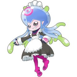 Rule 34 | digimon, digimon (creature), jellyfish girl, jellymon, maid, monster girl, tentacle hair, tentacles