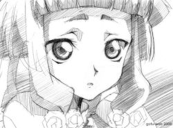 00s code_geass gofu greyscale monochrome sketch solo tianzi traditional_media