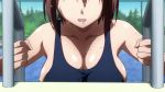 Rule 34 | 1girl, animated, bare shoulders, bouncing breasts, breasts, brown hair, cleavage, curvy, female focus, large breasts, mitsuki sohara, open mouth, pool, short hair, sideboob, solo, sora no otoshimono, swimsuit, video, water, video, wet, wide hips