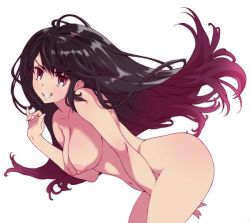 Rule 34 | 1girl, kei (bekei), nude, tagme, white background