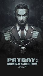 Rule 34 | 1boy, artist name, beard, bling, et.m, facial hair, jewelry, male focus, necklace, payday (series), payday 2, solo