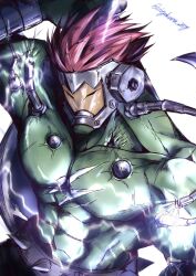 Rule 34 | 1boy, boltmon, digimon, digimon (creature), highres, male focus, muscular, muscular male, solo, spikes