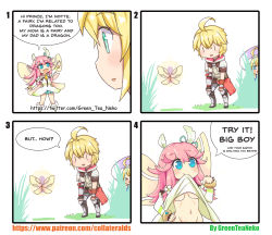 Rule 34 | &gt; &lt;, 1boy, 2girls, 4koma, :d, absurdres, ahoge, arm up, armor, armored boots, artist name, asymmetrical gloves, bad id, bad pixiv id, black gloves, blonde hair, blue eyes, blue ribbon, blush, boots, breastplate, breasts, brother and sister, brown gloves, closed eyes, clothes in mouth, clothes lift, comic, commentary request, detached sleeves, dragalia lost, dress, dress in mouth, dress lift, english text, fairy, fairy wings, fang, fingerless gloves, flower, flying, gloves, green dress, green eyes, greenteaneko, hair between eyes, hair flower, hair ornament, hair ribbon, hands on own knees, highres, lifted by self, long hair, long sleeves, mismatched gloves, mouth hold, multiple girls, navel, nintendo, no bra, notte (dragalia lost), open mouth, out-of-frame censoring, outstretched arm, pink hair, pointing, protagonist (dragalia lost), puffy short sleeves, puffy sleeves, ribbon, short sleeves, siblings, sleeves past wrists, small breasts, smile, square 4koma, standing, sweat, tiara, underboob, watermark, web address, white flower, wings, yellow wings, zethia, | |