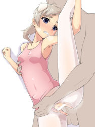Rule 34 | 1girl, bad id, bad pixiv id, ballerina, boko (maniacpurple), breasts, censored, clenched teeth, clothing aside, crying, hetero, komakedara, leg lift, leotard, leotard aside, martina crespi, pantyhose, penis, petite, sex, small breasts, solo focus, strike witches, strike witches: kurenai no majo-tachi, tears, teeth, torn clothes, torn legwear, white pantyhose, world witches series