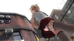 Rule 34 | 1girl, 3d, blonde hair, city, dead or alive, dead or alive 5, from behind, marie rose, official art, screencap, solo, tagme, tecmo