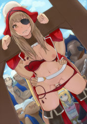 Rule 34 | 10s, 2girls, 3boys, amagi brilliant park, audience, bdsm, blonde hair, blue eyes, bondage, boots, bound, bra, breasts, breasts out, brown eyes, brown hair, chain, clenched teeth, clothed sex, collar, crossed arms, cum, cum in pussy, dangorou (yushi-art), empty eyes, eyepatch, grin, hairband, hanging breasts, hat, hetero, latifa fleuranza, leash, long hair, midriff, multiple boys, multiple girls, navel, nipples, panties, panty pull, parted lips, pillory, pirate, pirate hat, public indecency, public use, rape, red panties, restrained, sento isuzu, sex, smile, stationary restraints, stocks, sweat, tears, teeth, thigh boots, thighhighs, uncensored, underwear, vaginal, watching