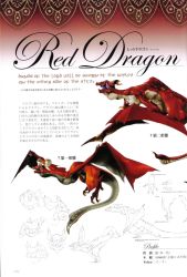 Rule 34 | angel (drag-on dragoon), character age, character name, concept art, drag-on dragoon, drag-on dragoon 1, dragon, english text, fujisaka kimihiko, no humans, non-web source, official art, page number, solo