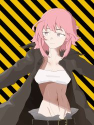 Rule 34 | 1girl, abs, absurdres, alchemy stars, highres, hiiro (alchemy stars), pink eyes, pink hair, sidelighting