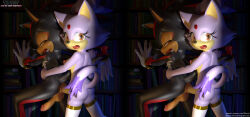 Rule 34 | 3d, blaze the cat, futa with male, futanari, highres, pegging, sex, sex from behind, shadow the hedgehog, sonic (series), stereo, stereogram, stereoscopic, stereoscopic 3d, tcprod