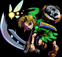Rule 34 | 1boy, absurdres, green shirt, hat, highres, link, male focus, nintendo, official art, pointy ears, razor sword, shirt, solo, tagme, the legend of zelda, the legend of zelda: majora&#039;s mask, young link